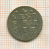 2 стивера. Западная Фризия 1767г
