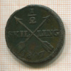 1/2 скиллинга. Швеция 1807г