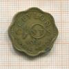 10 центов. Цейлон 1944г