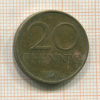 20 пфеннигов. ГДР 1969г