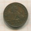2 сантима. Бельгия 1909г