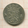 2 стивера. Голландия 1761г