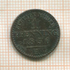 1 пфеннинг. Пруссия 1856г
