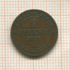 1 пфенниг. Саксония 1871г