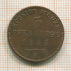 3 пфеннинга. Пруссия 1855г