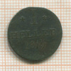 1 геллер. Франкфурт 1819г