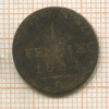 1 пфеннинг. Пруссия 1834г