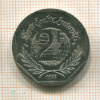 2 франка. Франция 1998г