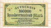 100000 марок. Германия 1923г
