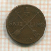 1/2 скиллинга. Швеция 1827г
