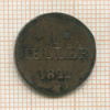 1 геллер. Франкфурт 1822г