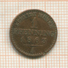 1 пфеннинг. Пруссия 1863г