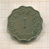 1 пиастр. Кипр 1938г