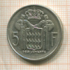 5 франков. Монако 1966г