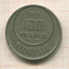 100 франков. Тунис 1950г