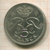 5 франков. Монако 1982г
