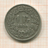 1 франк. Швейцария 1920г