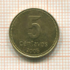 5 сентаво. Аргентина 2008г