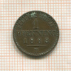 1 пфенниг. Пруссия 1868г