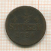 1/2 штубера. Юлих-Берг 1784г