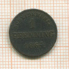 1 пфенниг. Бавария 1864г