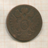 3 крейцера. Австрия 1800г