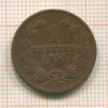 1 крейцер. Баден 1852г