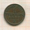 1 пфеннинг. Пруссия 1873г