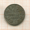 1 крейцер. Бавария 1861г