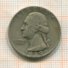 1/4 доллара. США 1939г