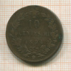 10 сентесимо. Италия 1894г