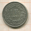 1 франк. Швейцария 1921г