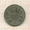 1 крейцер. Франкфурт 1860г