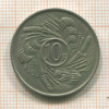 10 франков. Бурунди 1968г