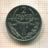 2 франка. Мадагаскар 1980г