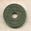 10 сантимов. Тунис 1919г