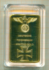 КОПИЯ золотой слиток рейхбанка
