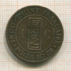 1 цент. Французский Индокитай 1885г