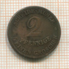 2 пфеннига. Саксония 1856г