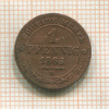 1 пфенниг. Саксония 1863г