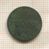 1 пфенниг. Саксония 1854г