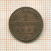 1 пфеннинг. Пруссия 1853г