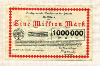 1000000 марок. Германия 1923г