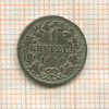 1 крейцер. Франкфурт 1860г