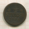 1/2 штубера. Юлих-Берг 1784г
