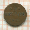 1 геллер. Франкфурт 1821г
