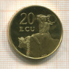 20 экю. Европа. ПРУФ 1993г