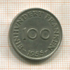 100 франкенов. Саарланд 1955г