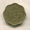 10 центов. Цейлон 1944г