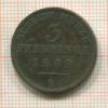 3 пфеннинга. Пруссия 1869г